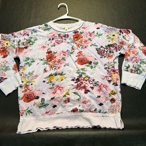 Sundance Lavender Floral Crewneck Sweatshirt